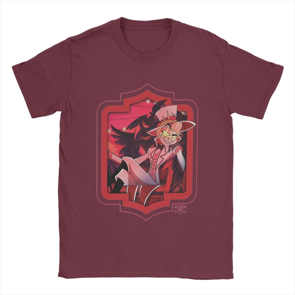 Band Dust Lucifer Hazbins Hotels Magliette Uomo Moda T-shirt Girocollo Manica Corta Magliette Abbigliamento Stampato Maglietta