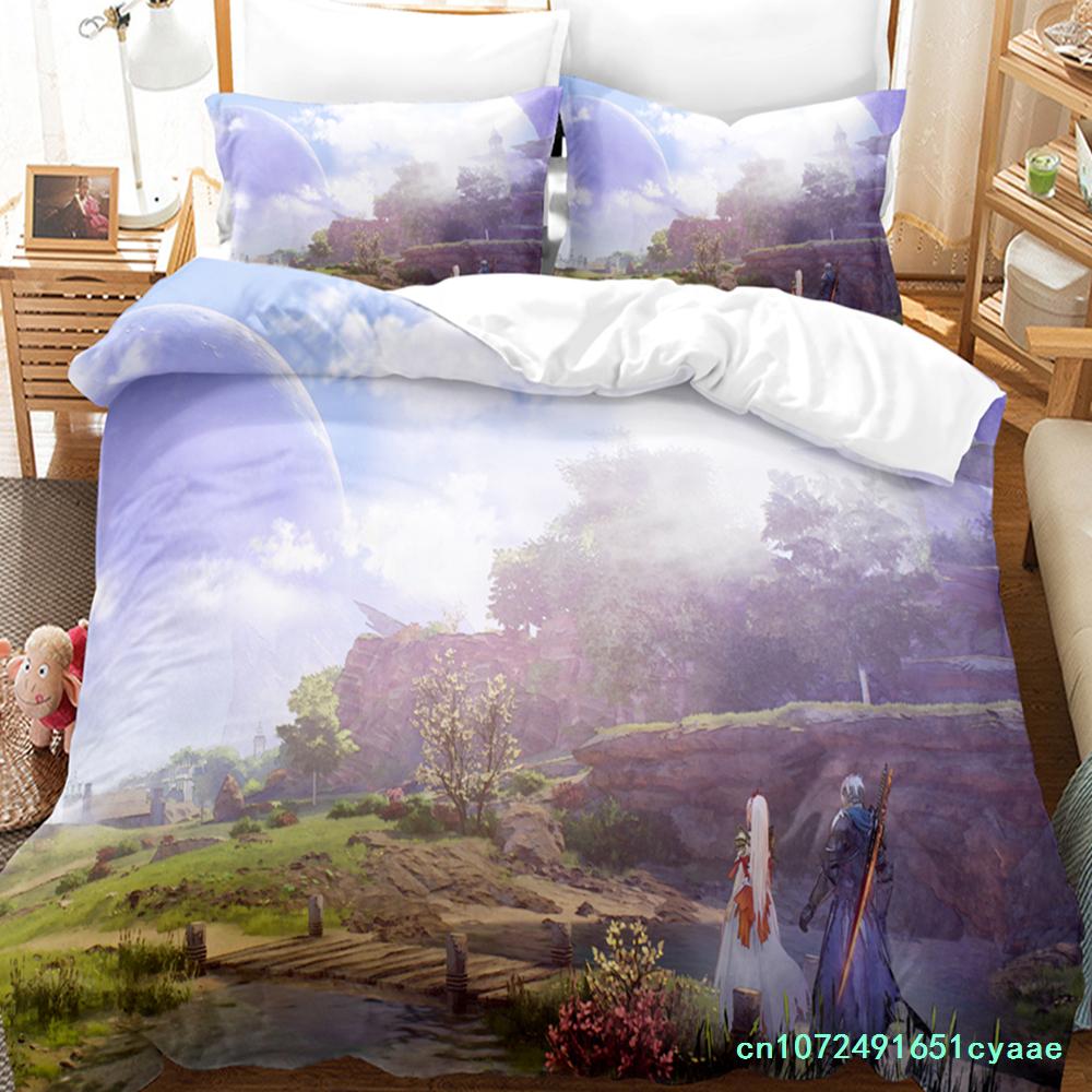 Heißes Spiel Tales Of Arise Bettwäscheset Modern 3D-Druck Bettdecke Bettbezug Kissenbezüge Bettbezug Queen Einzelgröße Dropshipping
