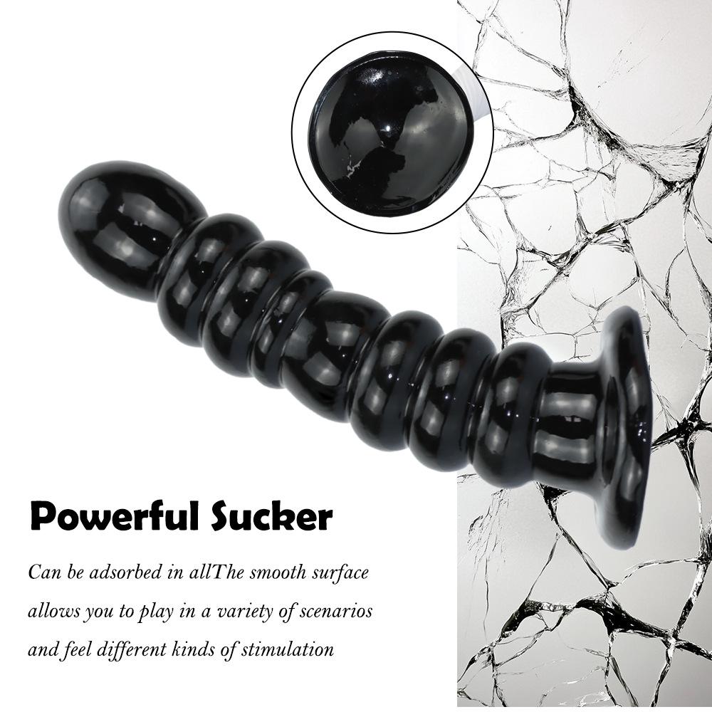 37x7cm Bardzo Duże Gwintowane Koraliki Analne i Dilator dla Mężczyzn i Kobiet