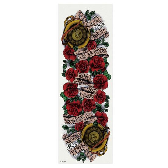 Full Arm Temporary Fake Tattoo Men Women Body Art Decal Water Transfer Sticker