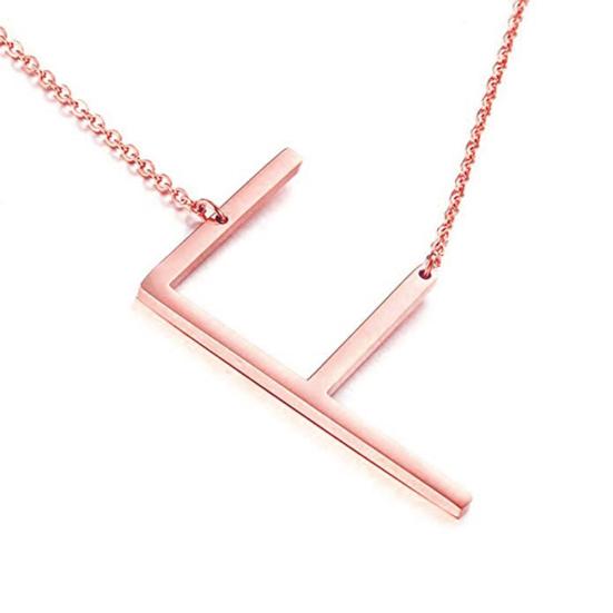 Women 26 English Letter Pendant Chain Necklace Choker Party Jewelry Gift