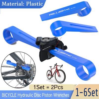 1-6Set Bike Hydraulic Disc Brake Piston Press Tool Bicycle Caliper Reset Retracting Maintenance Repair Tool for Brake Caliper