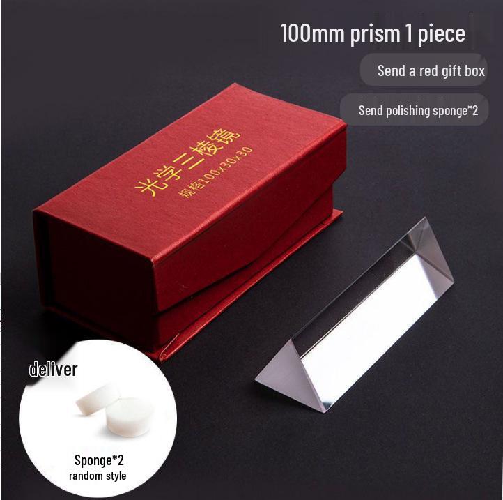 Triangular Prism Optical Glass for Student Experiments and Architectural Drawings