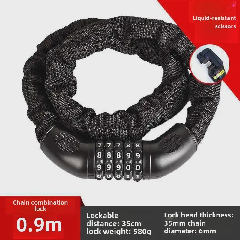 Anti-Theft Electric/Motorcycle Chain Lock with Password