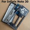 Middle Frame For Infinix Note 30 LCD Front Bezel Faceplate Housing Chassis + Volume Button Repair Parts Replacement X6833 X6833B