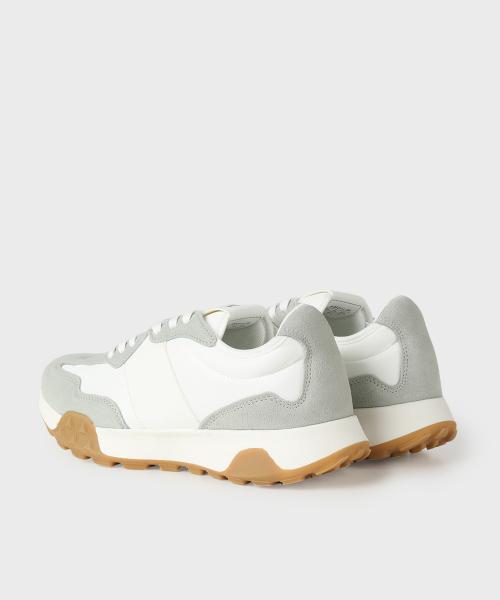 [PANICALE] Hellgraue Wildleder-Sneaker M-QFO11