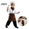 Stage Performance Chef Suit Kids Costume for Boys And Girls, Comfortable Cooking Outfit with Little Set Apron Hat Role Play Baking Activities