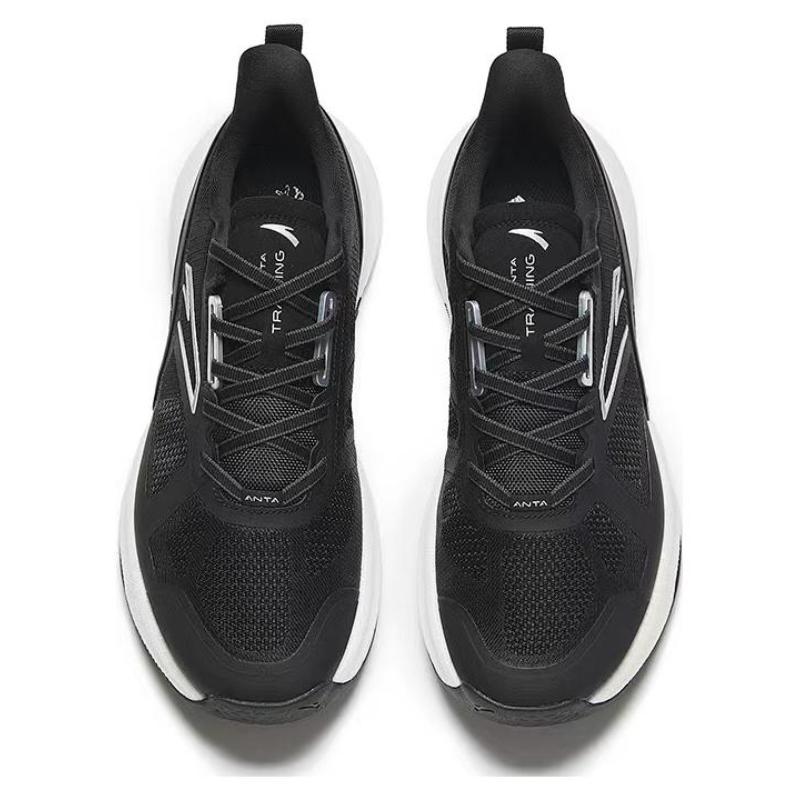 Anta Shock-absorbing And Waterproof Low-Top Training Shoes Men's Black Sneakers 112347782-2