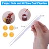 Easy Clean Silicone Resin Measuring Cups Tool Kit with Stir Sticks Pipettes Spatula Finger Cots for Epoxy Resin Mixing Supplies