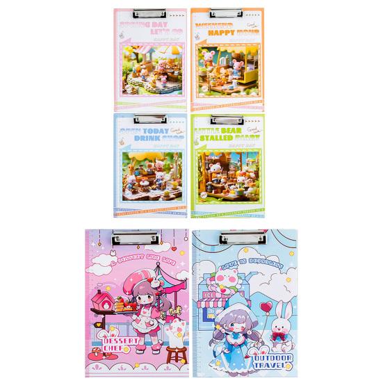 Multi-Function A4 Clipboard with Low-Profile Clip Portable Writing Pad for Students Office Paper Organizer for Exam Filing Desk Use