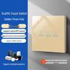 Zhengshang C3 Graffiti Smart WiFi Switch: Wireless Voice Panel, EU Standard, Compatible with Alexa & Google Assistant.