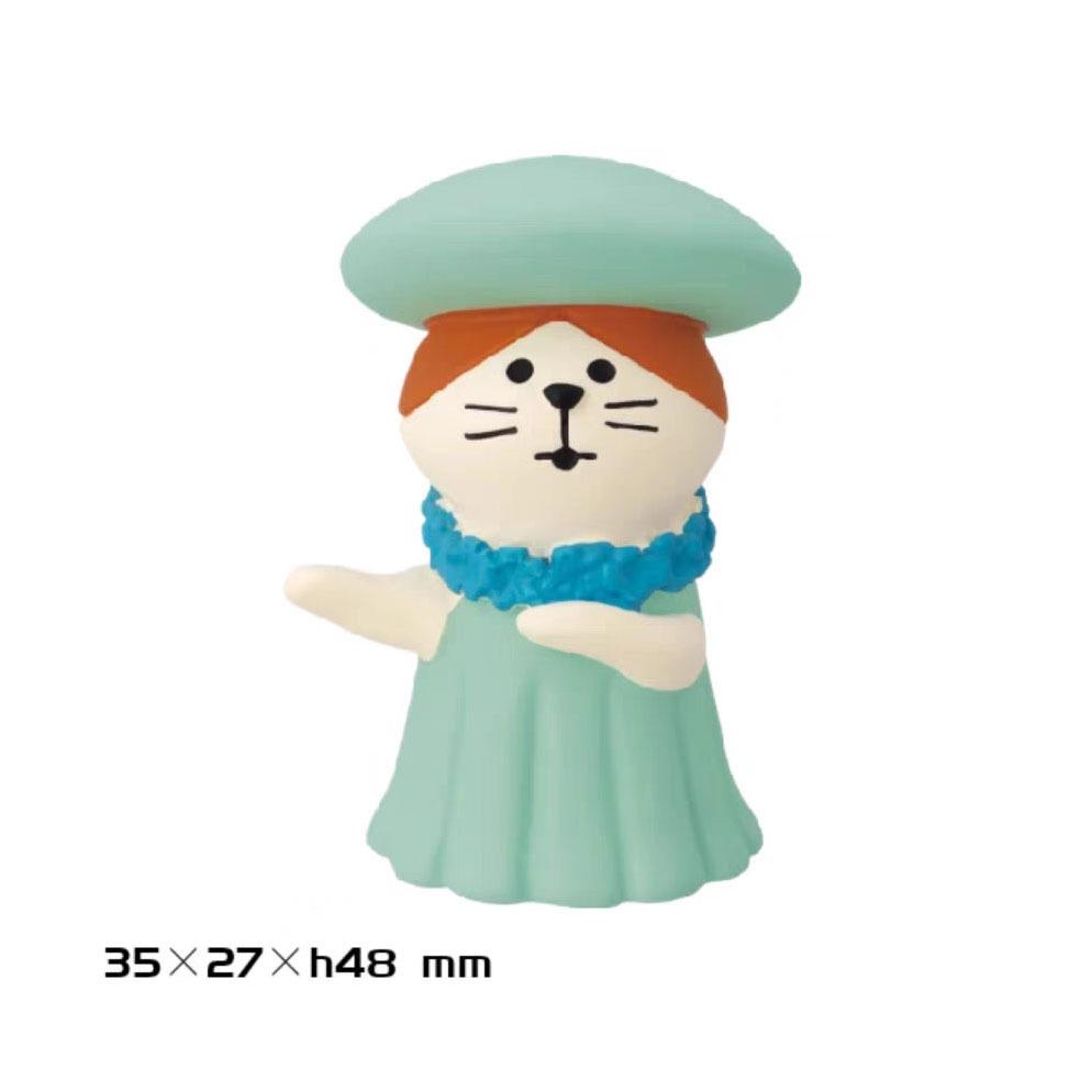 Japanese Cat Resin Ornament: Summer Ice Cream Blind Box DIY Figure Craft