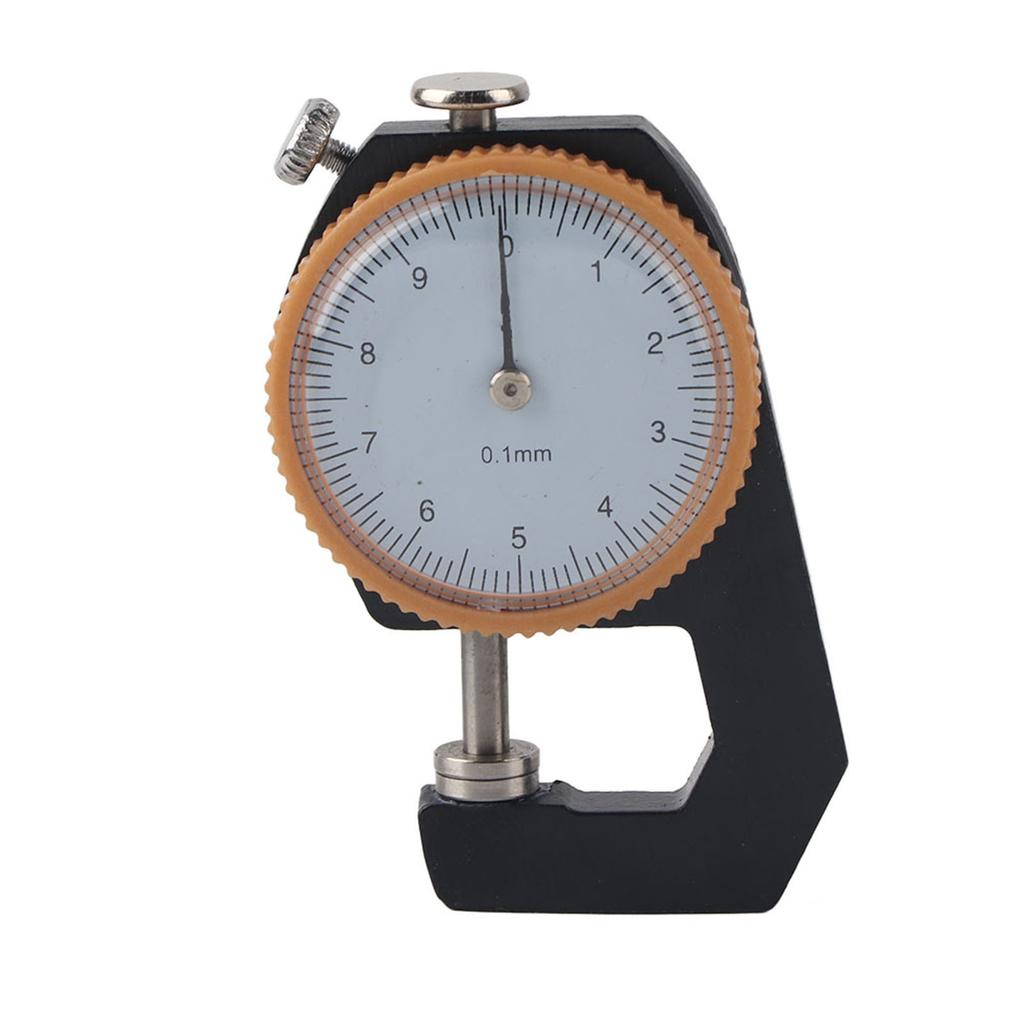 0~10mm Tykkelsesmåler Flatt Hode Tykkelsestester Tykkelsesmåling Ur 0.1mm
