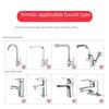 Universal Robotic Arm Faucet Bubbler with 1080 Degree Rotating Nozzle for Splash-proof Bathroom Wash Basin.