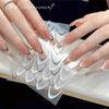 2PCS French Gradient Nail Stickers Self Adhesive French Line Nail Art Decals for Manicure