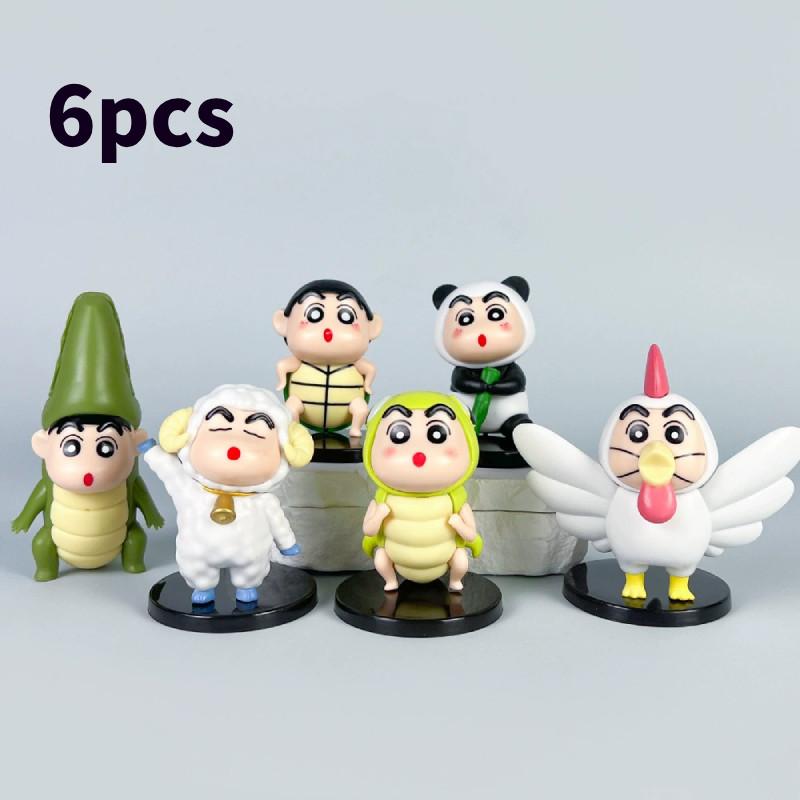 Shinchan Pvc Crayon Action Figures Model Toys Desktop Decoration Gifts Kids