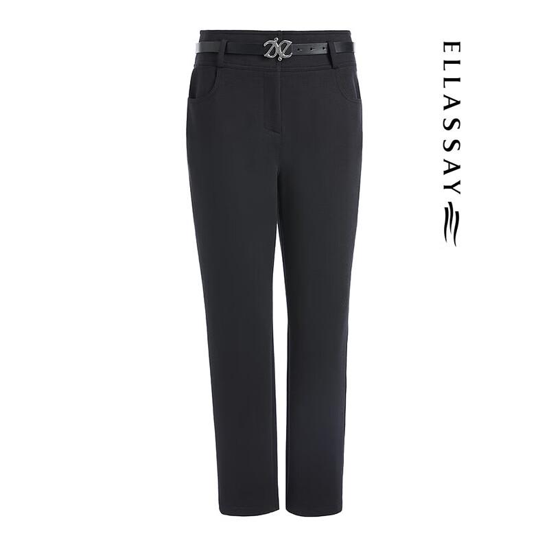 ELLASSAY Women's Cotton-Blend Straight-Leg Commuter Pants