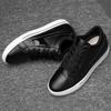 Sneakers Herren Schuhe mit Absatz Höhenerhöhung Einlegesohle 8cm Weiß Schwarz Höhere Schuhe Herren Freizeit Mode Leder Sport Übergröße 44