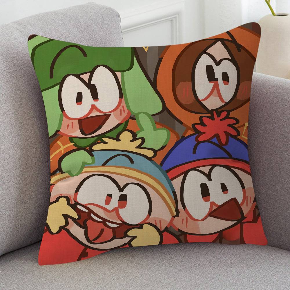 Anime South Park Cute Cartoon Twodimensional Pillowcase Bedroom Sofa Cushion Cover Nap Pillow Cover