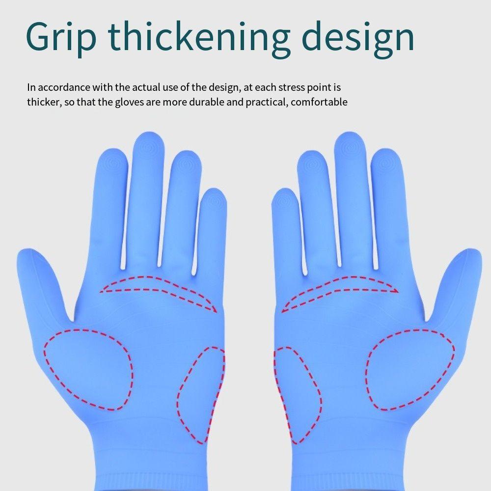 1Pair Reusable Moisturizing Gloves Waterproof Dishwashing Gloves Cleaning Gloves  Casting