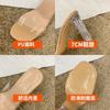 Crystal High Heels Transparent Slippers Women's Summer Wear High Sense 2025 New Square Head Large Size Sandals French Sandals