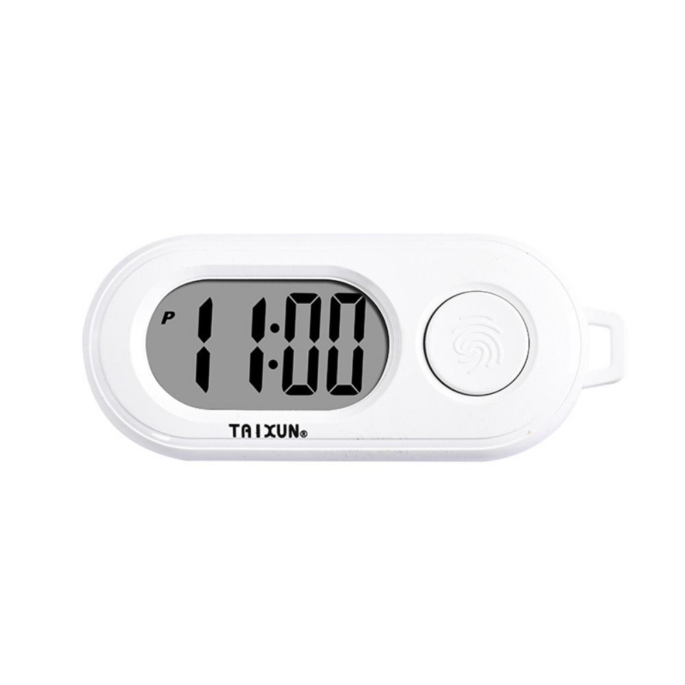 Key Display Digital Electronic Clock Keychain Oval Watch Mini LED Digital Clock  Backpack