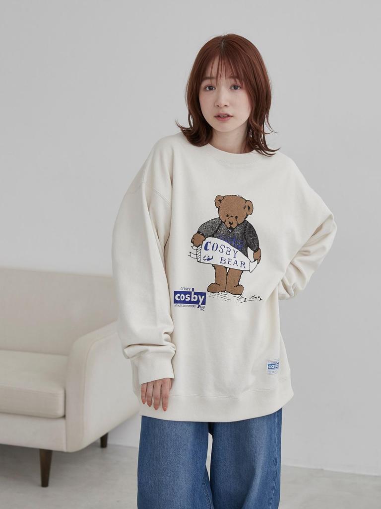 Cohen COSBY Special Order Bear Print Sweatshirt 75206010462 2150 NATURAL (21) M