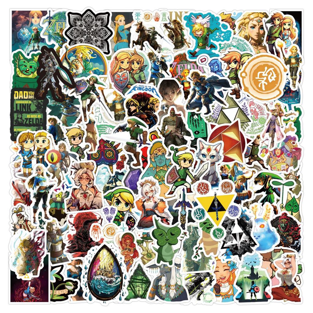 120 New Zelda Kingdom Tears Graffiti Stickers Decorate Notebook Suitcase Guitar Waterproof Stickers