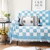 Jednoduchá moderní móda Dekorační deka na pohovku Ručník na pohovku Potah na pohovku Celoplošný Šachovnice