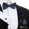 Korean Style 4-Piece Men's Bow Tie & Pocket Square Set for Weddings & Formal Events