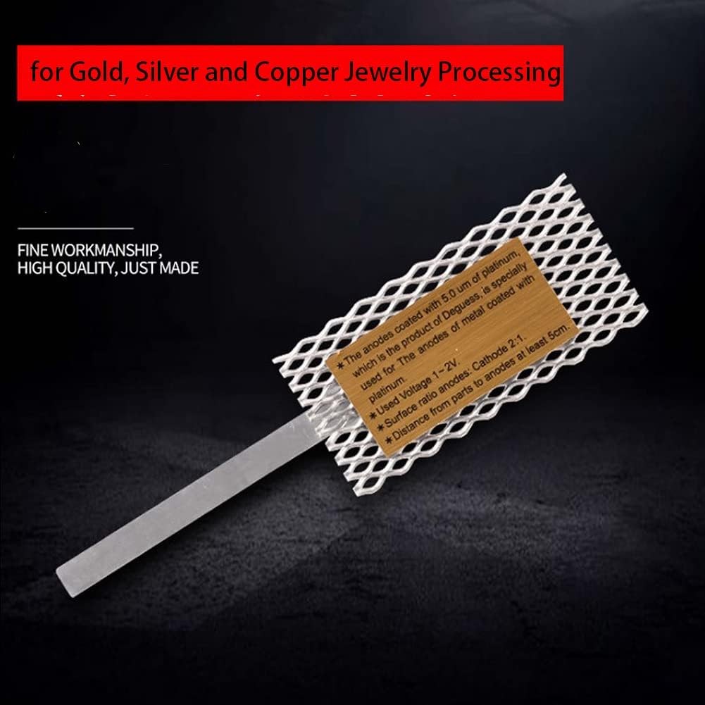 Платинированный анод, Анод для гальваники Ювелирный Родиевый Сетчатый с Ручкой, Инструмент для Покрытия Ювелирных Изделий