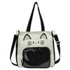 Nylon Transparent Pocket Idol Merchandise Storage Fashion Backpacks Kawaii Cat Itabag  Outdoor