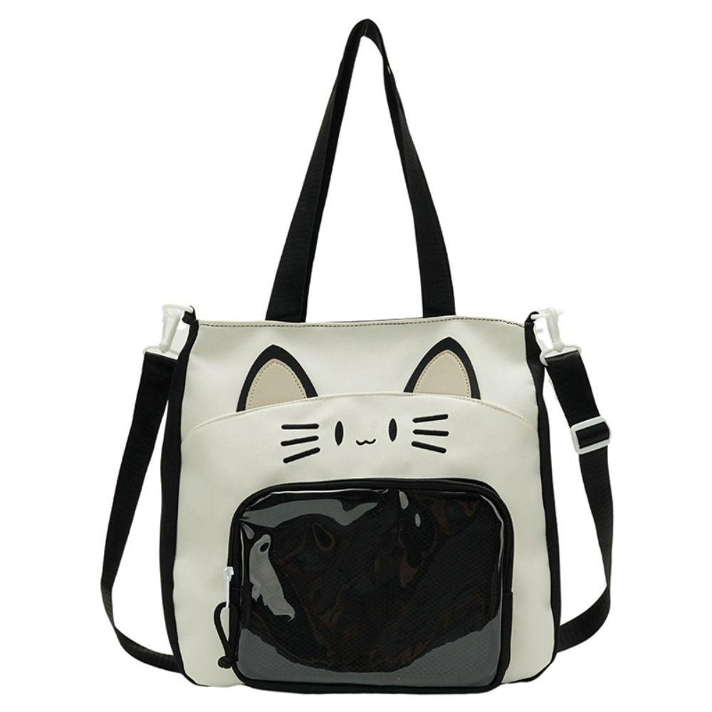 Idol Merchandise Storage Transparent Pocket Zipper Bag Fashion Backpacks Kawaii Cat Itabag  Outdoor