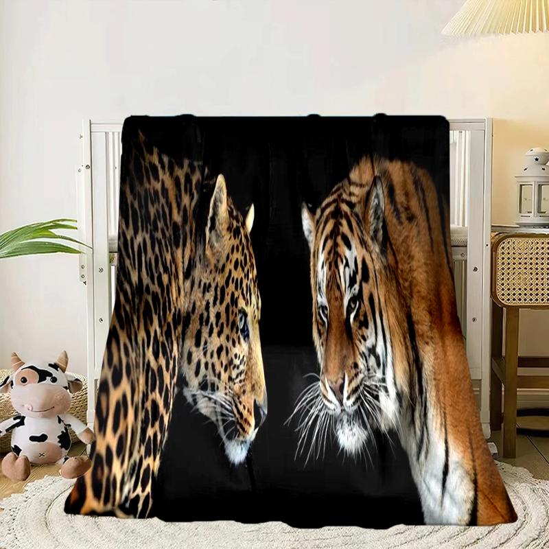 Colorful Tiger Portrait Blanket Flannel Blanket Throw Blanket Sofa Cover Blanket Soft Premium Blanket Picnic Blanket Tv Blanket Gifts