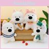 Adorable Fluffy West Highland Terrier Plush Toy With Cute Bow And Soft Texture