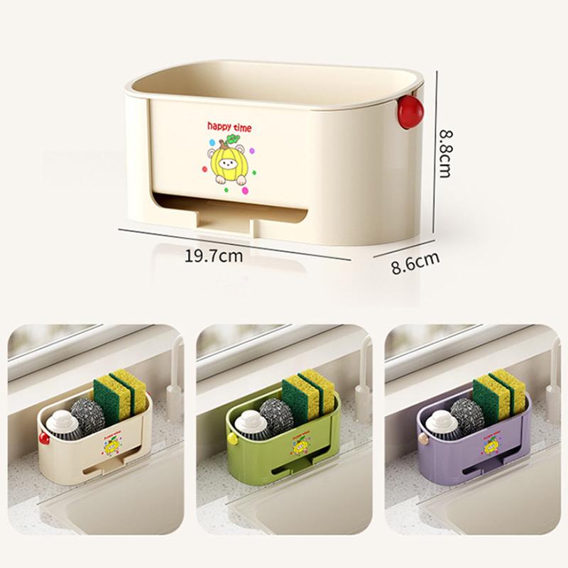 Sink Narrow Drain Storage Rack Faucet Rack Kitchen Household Sponge Rag Dishwashing Drain Rack Hanging Basket