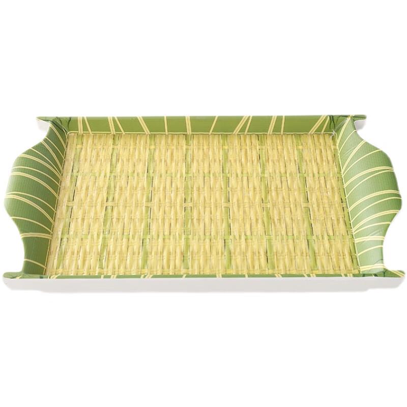 Naijiang Bamboo Weave Melamine Serving Plate