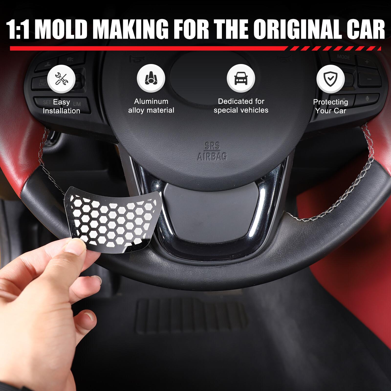 Stainless steel Steering Wheel Lower Cover Trim For Toyota Supra A90 -24