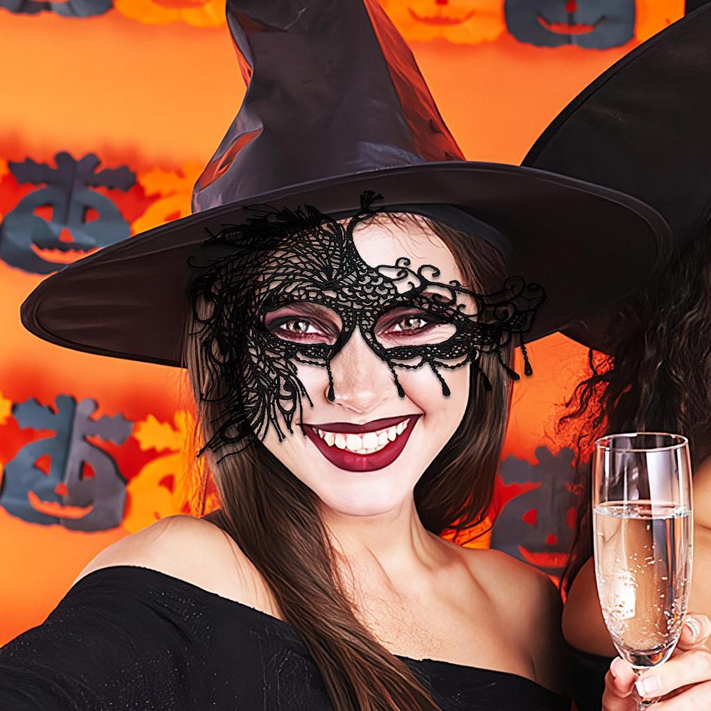 Lace Eye Masque Women Carnival Face Masque Festivals Decoration Blindfold for Women Girls Teens Halloween Christmas Birthday