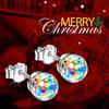 Multicolor Crystals Ball Earrings Stud Earrings for Women Girls Sensitive Ears Vintge Ear Jewelry for Women Girl Gift