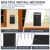 Money Cash Drop Box with Lock, Metal Donation and Suggestion Box Wall Mounted Garden Mailbox for Farm or Office,Home,Outdoor