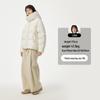 Tambor Women's Oversized Short Down Jacket with Detachable Hood