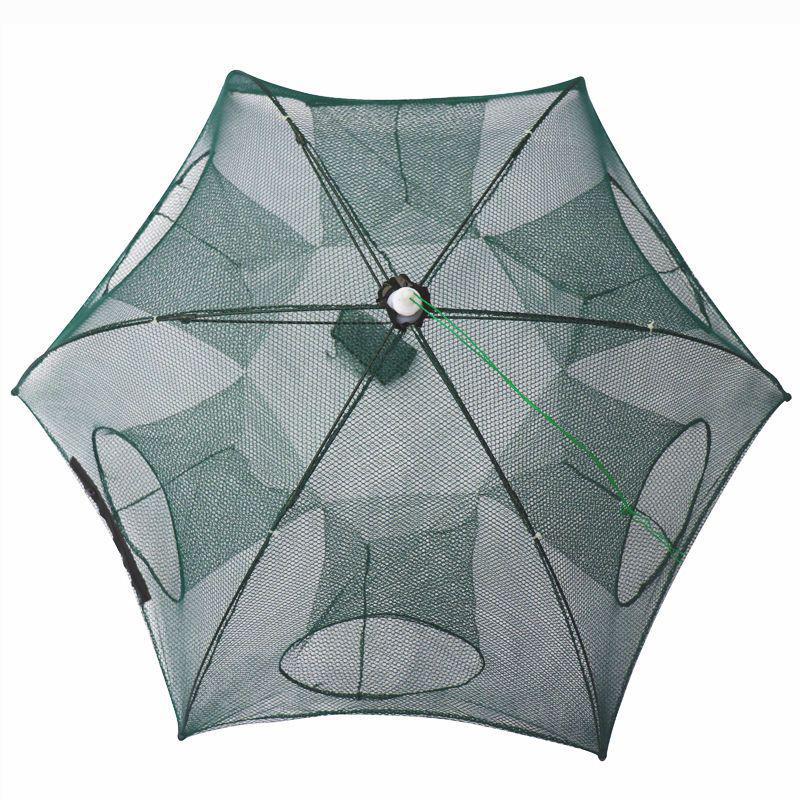 Multi-Purpose Fishing Net: Shrimp, Crab, Fish, Eel, and Loach Trap with Umbrella Design