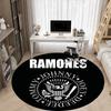 1 Stück Ramones Emblem Büro Runder Teppich, Unter Bürostühlen Schlafzimmer Wohnzimmer Heimdekoration a1022373