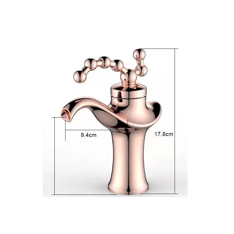 Retro Table BasinFaucet Brass Gun Gray Hot and Cold Mixed Faucet Deck-mounted Sink Tap Creative Single Handle Single Hole Tap