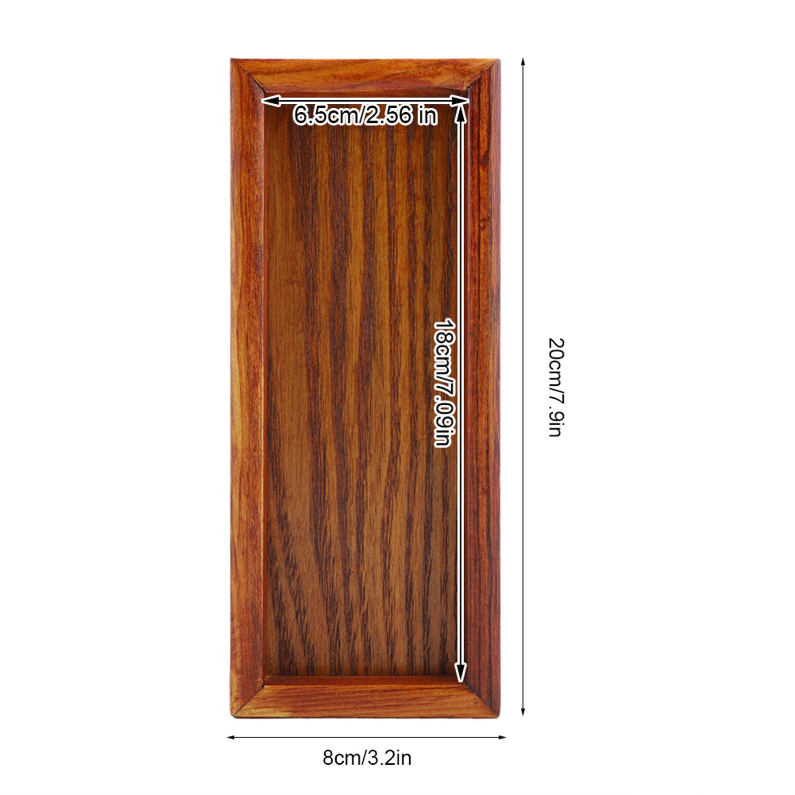 

Прямоугольный деревянный поднос для чая, сервировочный столик, тарелка, блюдо для хранения закусок и еды, для отеля, дома