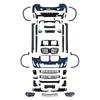 Compatible BMW X4 G02 (2018-2021) To 2022+ Retrofit Kit: Includes Front & Rear Bumpers, Grille.