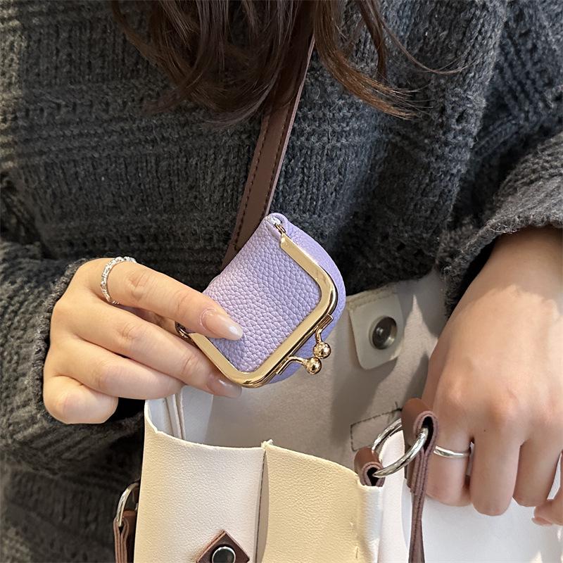 Smyckespåse i äkta läder: Mini myntplånbok & förvaring för ringar, halsband, örhängen