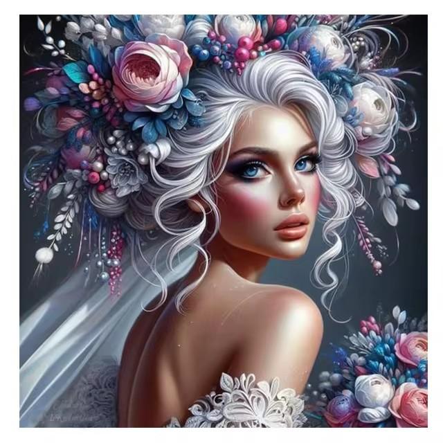 

Красотка Цветы Алмазная вышивка своими руками Новые 2025 Наборы алмазной мозаики для взрослых 5D Алмазное искусство Полная алмазная мозаика Домашний декор Full Round 50x50CM