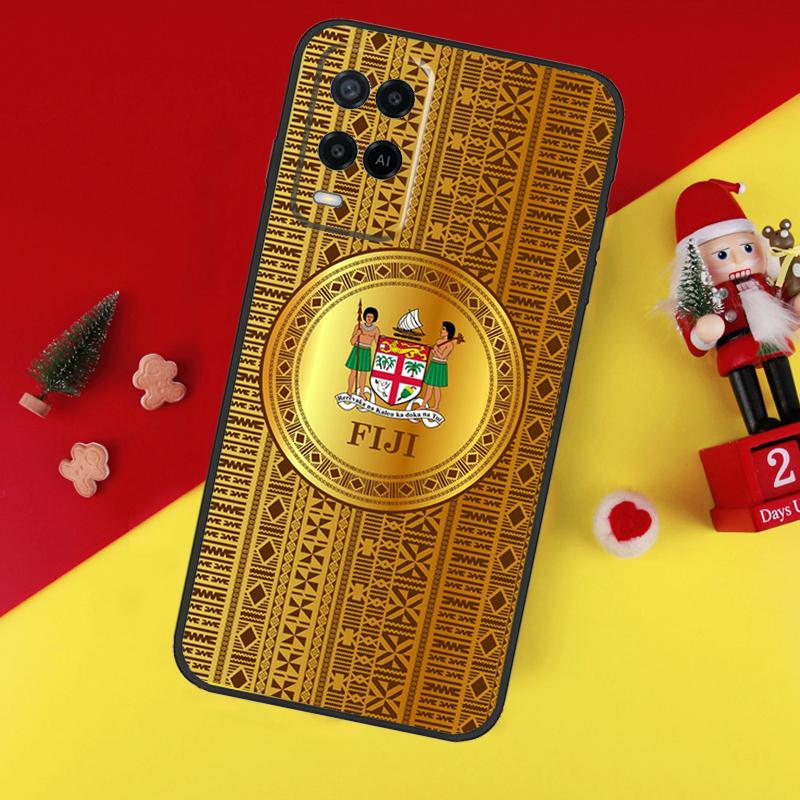 Fijian Masi Tapa For OPPO A96 A76 A16 A52 A72 A92 A98 A78 A58 A5 A9 A15 A17 A77 A53S A57S A94 A74 A54 Case